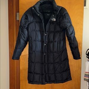The North Face Black Ski Jacket with Insulation and High Collar
